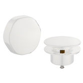 Doblar afbouwdeel badafvoer met overloop glans wit